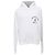 Prada Hoodie mit Logo-Print aus weißer Baumwolle