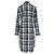 Thom Browne Plaid Midi Hemdkleid aus dunkelblauer Baumwolle - Ansicht 3