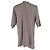 T-shirt Oversized Rick Owens in cotone beige - vista 4