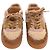 Sneaker alte Chanel in shearling in pelle d'agnello marrone - vista 2