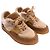 Sneaker alte Chanel in shearling in pelle d'agnello marrone - vista 4