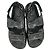 Sandali Dad Chanel in pelle matelassé con logo CC in pelle nera - vista 4