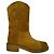 Chanel Interlocking CC Logo Mid-Calf Riding Boots in Camel Suede