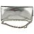 Christian Dior Python Flap Long Chain Clutch aus silbernem Leder