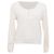 Céline Top de manga larga Celine en algodón crema