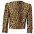 Blazer corto Milly con estampado de leopardo en pelo de poni marrón - vista 4
