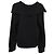 Bottega Veneta Pullover mit Polokragen aus schwarzer Baumwolle - Ansicht 3