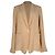 Joseph Einreihiger Blazer mit Taschen aus beiger Seide