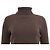 Ralph Lauren Rippstrick-Rollkragenpullover aus brauner Baumwolle - Ansicht 2