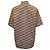 Camicia a maniche corte Balenciaga BB Monogram Logo Print in cotone marrone - vista 3