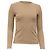 Top de cuello redondo manga larga Ralph Lauren en algodón tan - vista 2