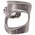 Salvatore Ferragamo Bracciale rigido Ferragamo Small Sculptural Cutout in ottone argentato