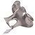Salvatore Ferragamo Bracciale rigido Ferragamo Small Sculptural Cutout in ottone argentato - vista 2