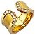 Anello Cartier 2C Band in oro giallo 18K e diamante