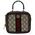 Gucci Ophidia Zip Around Top Handle GG Coated Canvas with Leather Mini