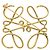 Broche Loewe Anagram in metallo dorato - vista 3