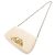 Alexander McQueen The Seal Mini Borsa a tracolla in pelle Ivory con catena - vista 6