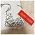 Sciarpa in mohair con patch Anagram Loewe in Off-White - vista 8