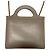 Cartera de cadena de cuero gris Marni