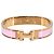 Hermès Bracciale Hermes Clic H PM in Oro Rosa Pink Rose