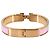 Hermès Bracciale Hermes Clic H PM in Oro Rosa Pink Rose - vista 3