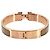 Hermès Bracciale Hermes Clic H PM in Marron Glacé e Oro Rosa - vista 3
