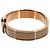 Hermès Bracciale Hermes Clic H PM in Marron Glacé e Oro Rosa - vista 4