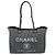 Chanel Deauville MM Chain Tote Handbag