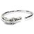 Hermès Bracciale Rigido Hermes in Metallo Argentato - vista 4
