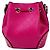 Borsa a tracolla Gucci in pelle rosa - vista 3