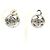 Orecchini a clip in metallo argentato Chanel