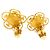 Orecchini a clip Chanel Oro e Rosso - vista 4