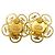 Orecchini a clip Chanel Oro e Rosso - vista 6