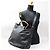 Borsa a tracolla Gucci Bamboo in pelle nera - vista 5
