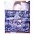 Dior Toile de Jouy Cabas Shopper Weltkarten-Motiv Blau-Weiß - Ansicht 4