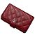 Chanel cartera de piel acolchada en rojo