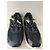 Sneakers Versace Chain Reaction in pelle nera e mesh - vista 3