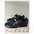 Sneakers Versace Chain Reaction in pelle nera e mesh - vista 4