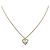 Pendente a cuore con logo Christian Dior in metallo con cristalli - vista 3