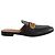Mules Gucci in pelle nera da uomo