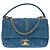 Borsa CHANEL Timeless/Classique in Denim Blu - 104024 - vista 14