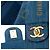 Borsa CHANEL Timeless/Classique in Denim Blu - 104024 - vista 7