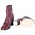 Botines de tacón de piel Dark Carmine con cierre giratorio Tory Burch - vista 7