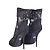 Botines peep-toe de encaje elástico negro Dolce & Gabbana - vista 3