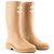 CHANEL - Botas de lluvia Chanel de goma beige (T36)