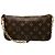 Borsa a tracolla Louis Vuitton Brown Monogram Canvas Pochette Accessoires