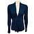 Brunello Cucinelli Cardigan aus Kaschmir in Navyblau mit Plissee-Details