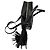 Borsa a tracolla in pelle nera con patch sticker multi Anya Hindmarch - vista 2