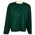 Autre Marque Arts & Science Green Collarless Button Front Wool Jacket