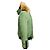 Autre Marque Chaqueta Puffer con Capucha Eleven Elfs Verde con Borde de Pelo - vista 2